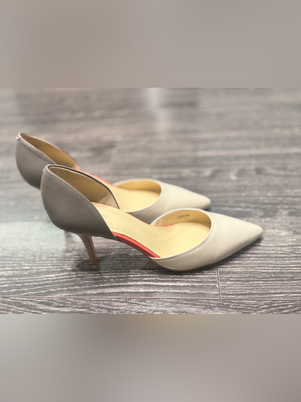 TAHARI Pumps Coco D'orsay leather pointed toe Size 10